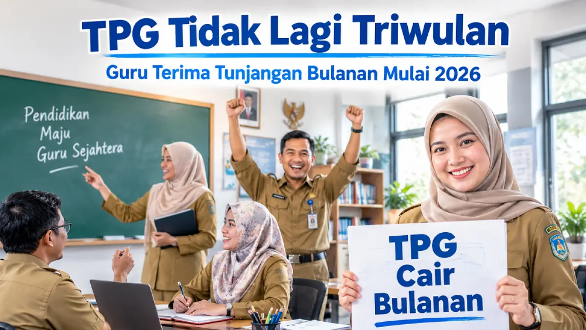 Ilustrasi pencairan TPG. (AI/ABD. ROCHIM)