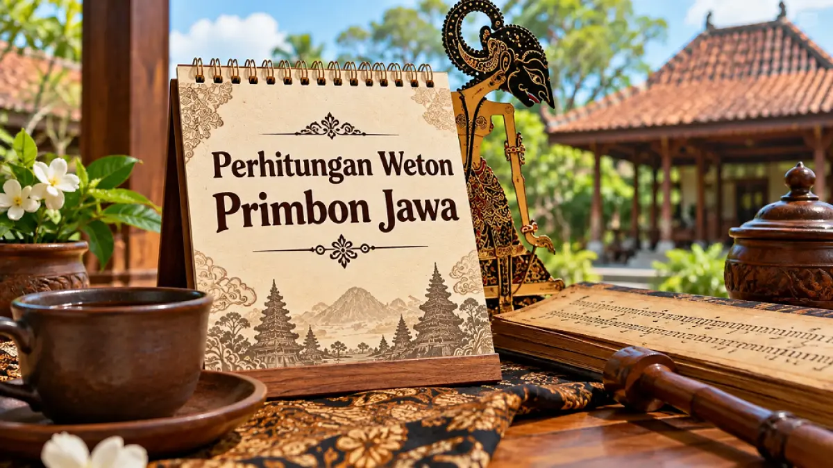 Ilustrasi perhitungan weton Primbon Jawa. (AI/ABD. ROCHIM)