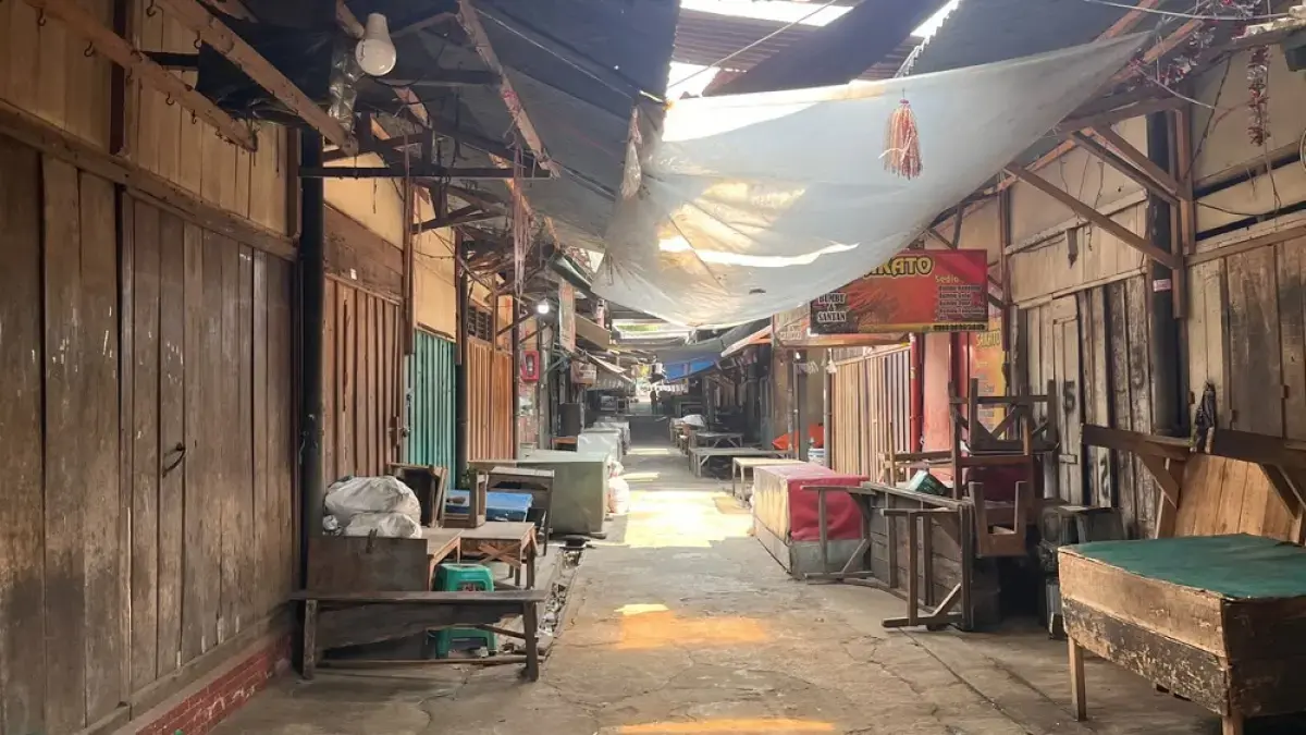 Kondisi Pasar Gotong Royong Kota Magelang. (RADAR MAGELANG)