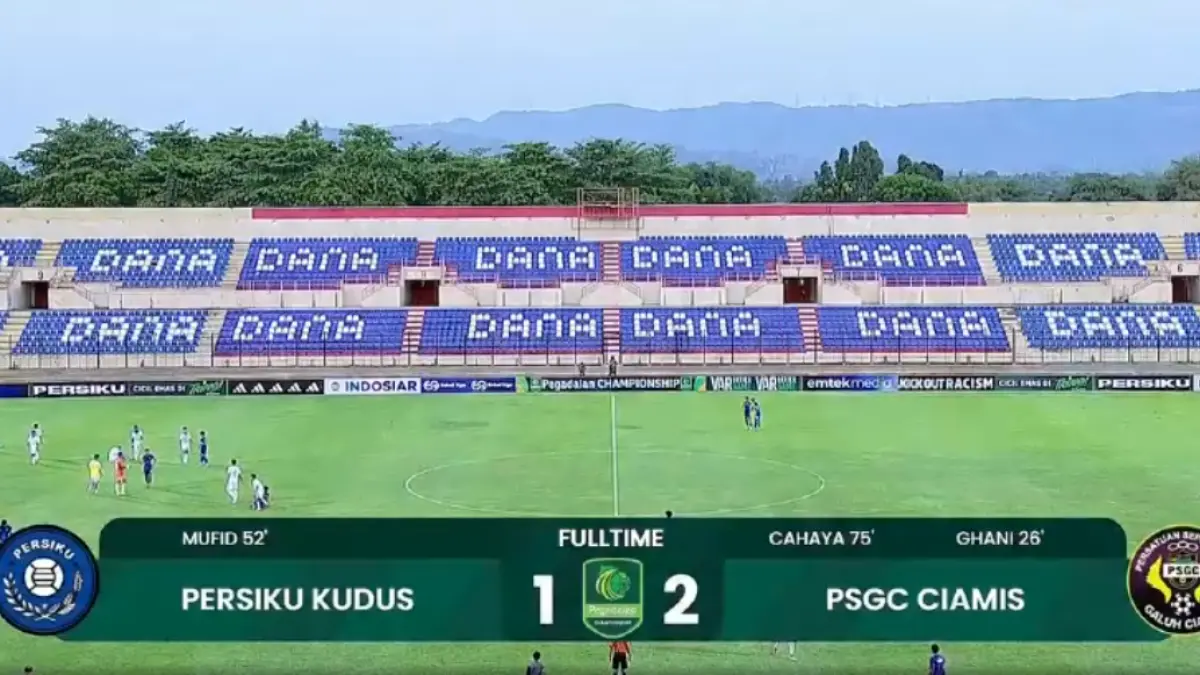 Persiku Kudus takluk 1-2 dari tim tamu PSGS Ciamis, Sabtu (3/10) di Stadion Sultan Agung, Bantul.