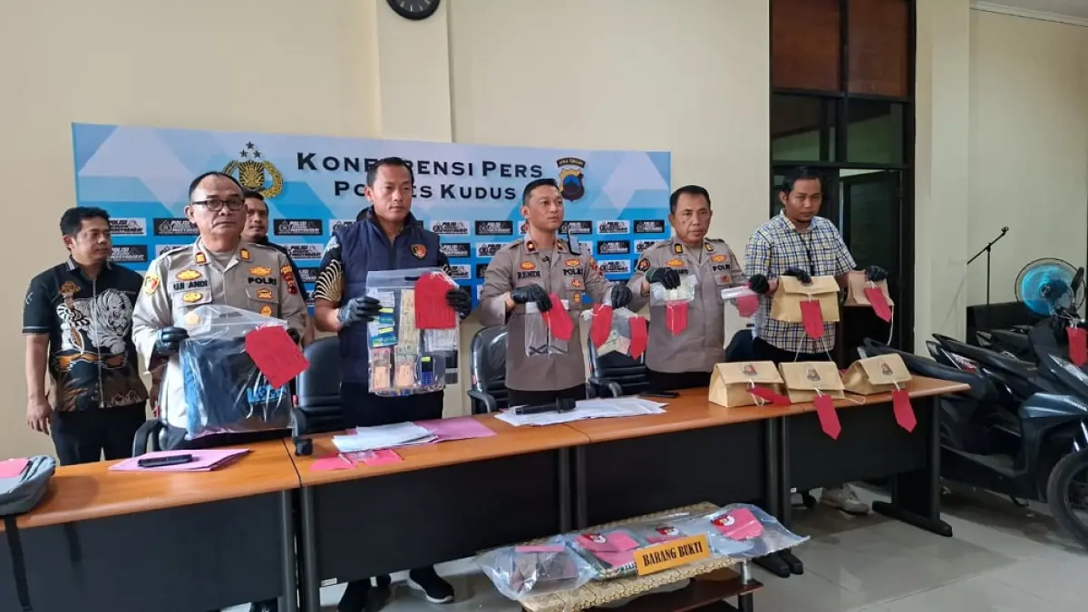 Polres Kudus ungkap kasus narkoba.