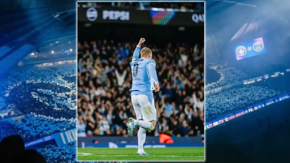 Halland Cetak 2 Gol di Etihad Stadium
