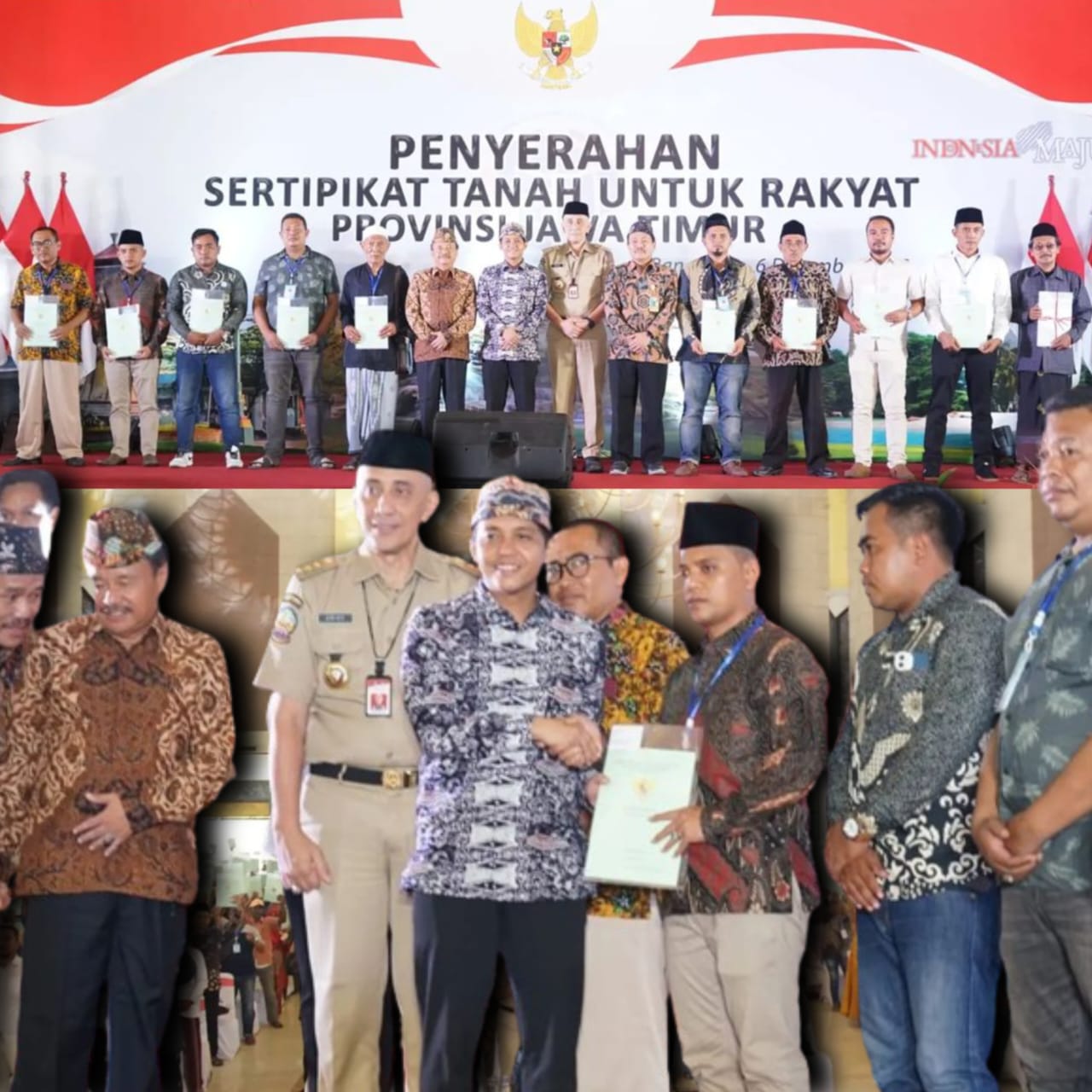 Bagikan 500 Sertifikat Tanah di Bangkalan, Wamen ATR Apresiasi Kerja Pemkab. (Foto : Bangkalankab)
