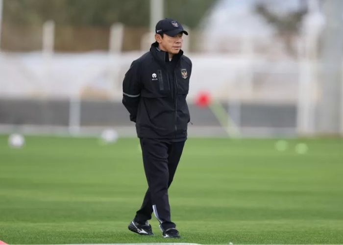 Shin Tae-yong ingin Timnas Indonesia lolos 16 besar Piala Asia 2023. (pssi.org)