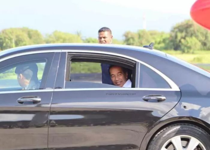 Jokowi saat kunjungan ke Banyuwangi (Doc. @banyuwangi airport)