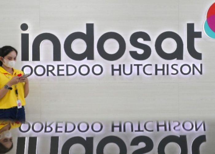 Bersamaan dengan rampungnya proses merger Indosat dan Huthison Tri per tanggal 4 Januari 2022, perusahaan membawa logo baru yang tampil lebih segar. (Indosat)