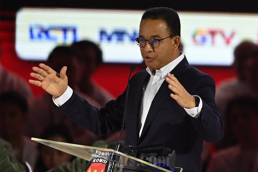 Anies Dilaporkan ke Bawaslu Diduga Karena Pernyataannya Menyinggung Tanah Prabowo Saat Debat. (Foto: ANTARA/Aditya Pradana Putra)