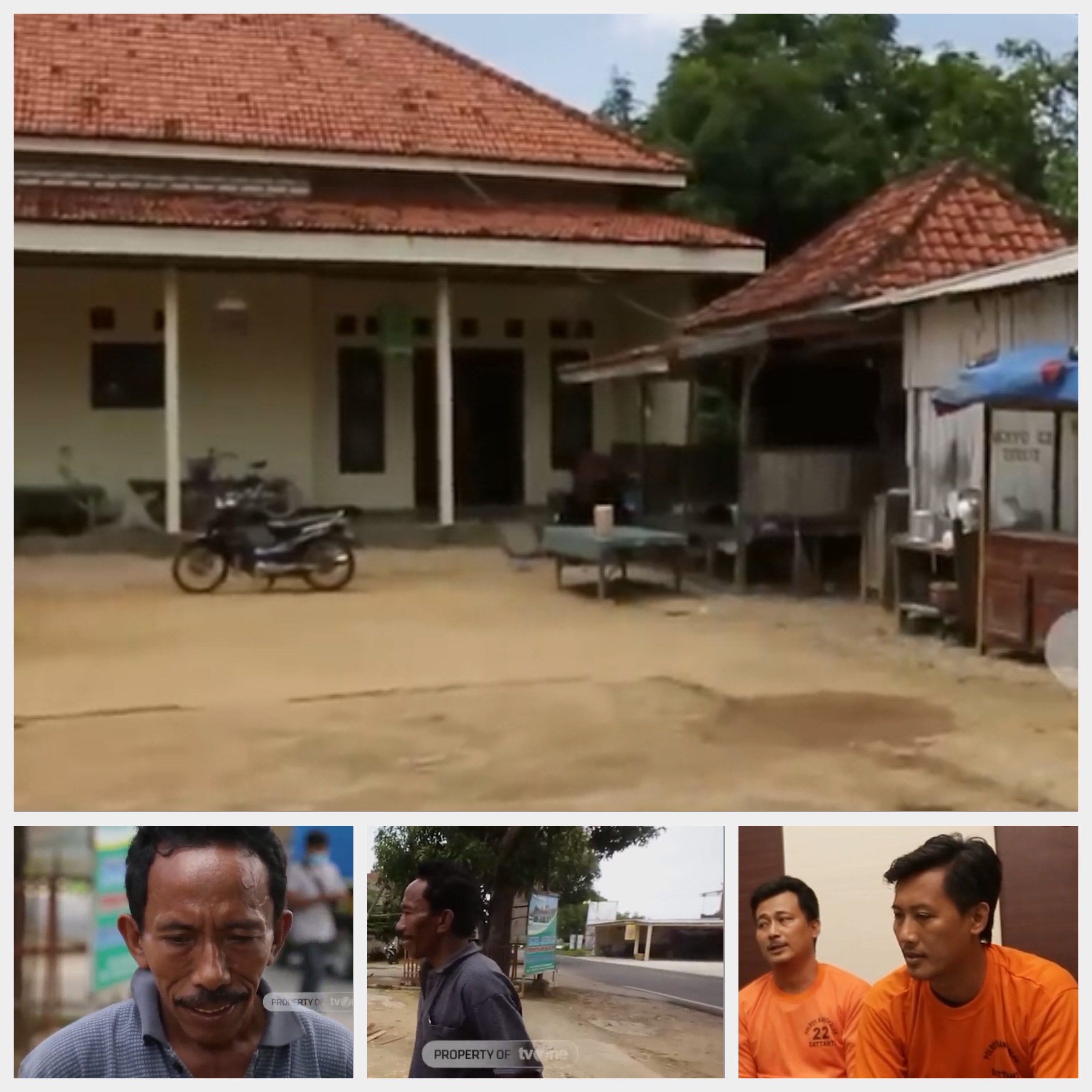 Halaman Rumah Tempat Carok Mengerikan di Bumi Anyar, Bangkalan, Madura yang Kini jadi Perbincangan. (Kolase RadarBangkalan.id/Tangkapan Layar Video Youtube @tvOneNews)
