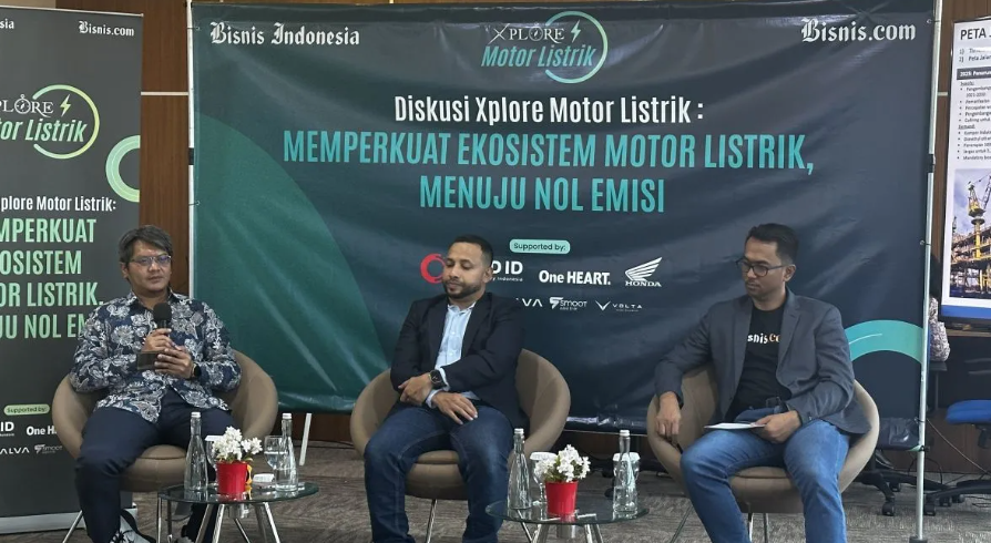 Diskusi &ldquo;Memperkuat Ekosistem Motor Listrik, Menuju Nol Emisi&rdquo; di Jakarta. (Foto: ANTARA.COM)