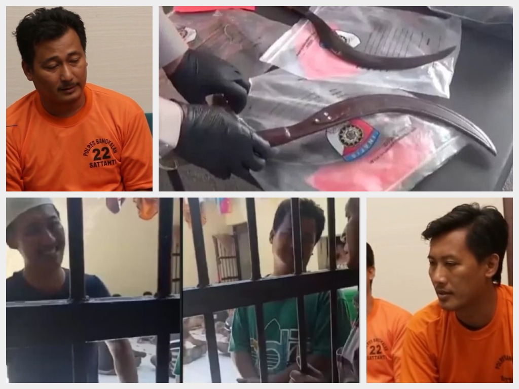 Kondisi Terkini! Hasan Busri dan Wardi Tak Dapat Perlakuan Istimewa, Istri Ungkap Kondisi Pelaku Carok Bangkalan Madura di Penjara.(Kolase RadarBangkalan.id)