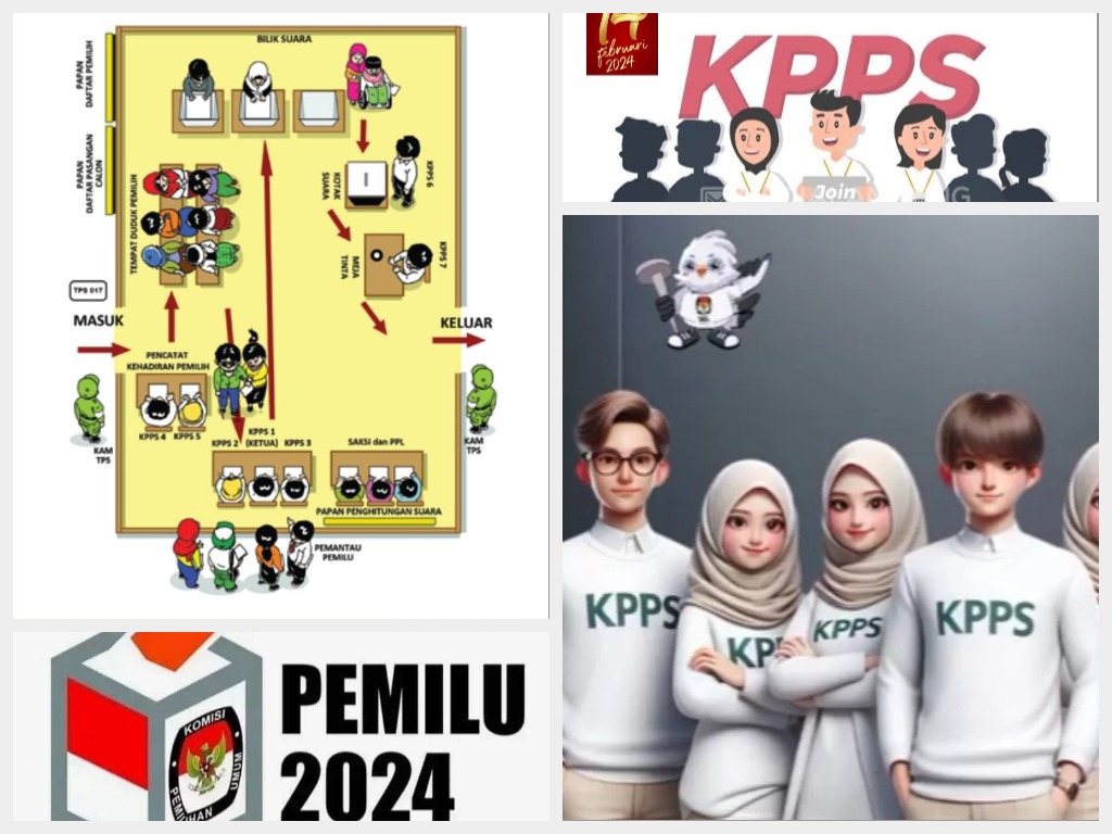 KPPS 2024: Pengertian dari KPPS adalah Bagian dari Menjaga Kedaulatan Pemilih dalam Pemilu. (Kolase RadarBangkalan.id/TikTok KPU,bungapasangsalido.pesisirselatankab.go.id,VIVA)
