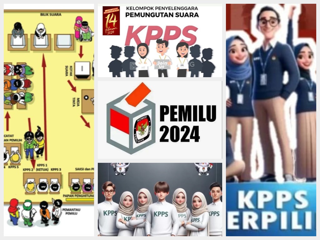 KPPS 2024: Tak Hanya Menjaga Surat Suara saat Pemilu, Tugas KPPS adalah. (Kolase RadarBangkalan.id/TikTok KPU,bungapasangsalido.pesisirselatankab.go.id,VIVA)