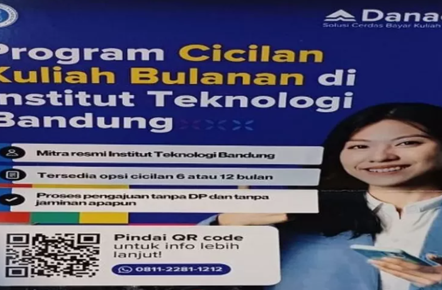 Poster Pinjol DanaCita di ITB. (Foto: klikpendidikan.id)