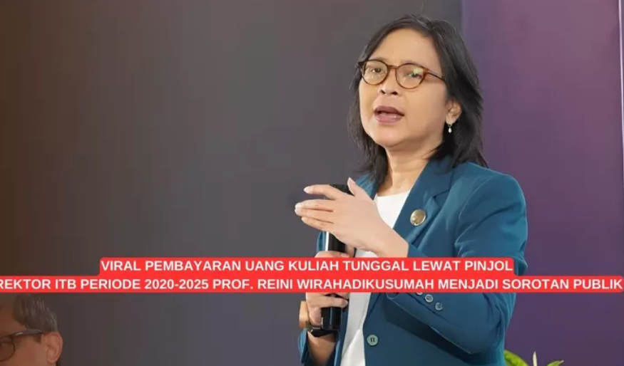 Rektor ITB Prof. Reini Wirahadikusumah Ph.D Menjadi sorotan publik lantaran pembayaran UKT lewat pinjaman online. (Foto: klikpendidikan.id)