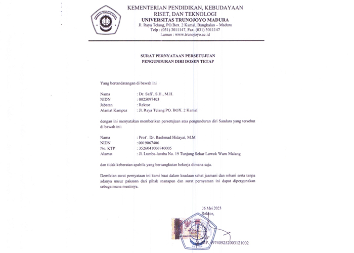 DISOAL: Surat lolos butuh yang diduga palsu.