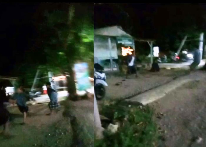Tangkapan Layar Video Amatir Tragedi Carok Maut Hasan Tanjung vs Mat Tanjar