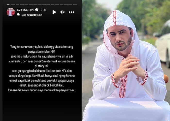 Klarifikasi Akash Elahi Mengenai Dugaan Penyebab Penyakit Menular Seksual Venny Alberti.