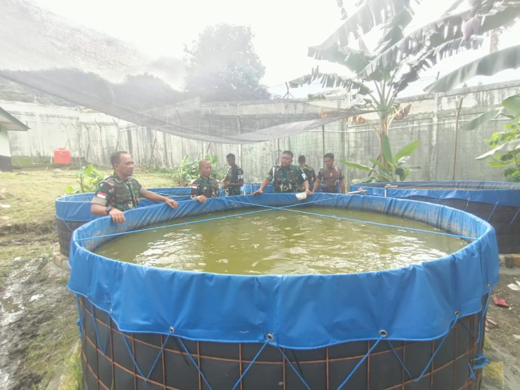 Pelatihan budidaya lele TNI AD