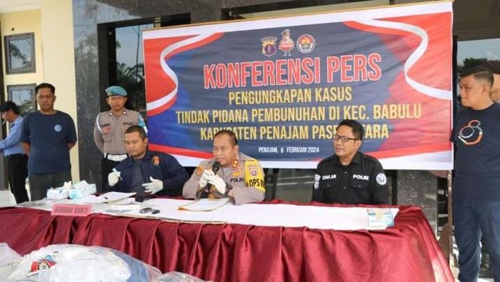 Pembunuhan Satu Keluarga di Penajam karena Rendaman Baju  &nbsp;(sumber : detik.com)