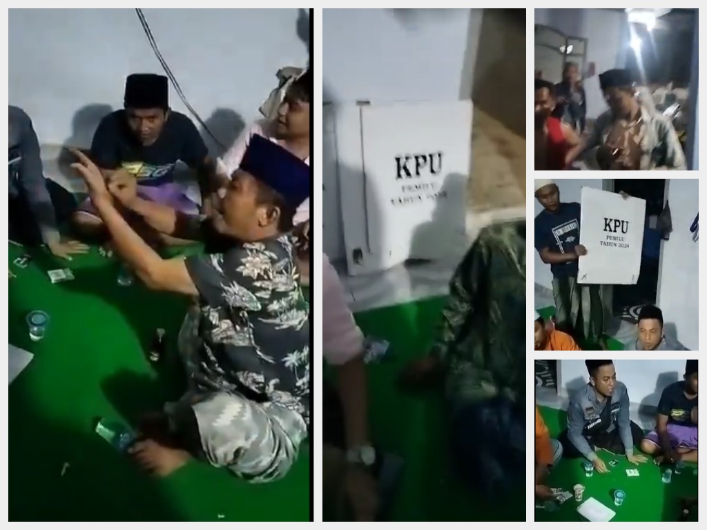 Warga Sampang Madura Emosi Usai Duga Surat Suara Sudah Tercoblos, Ketua PPK: Beberapa C6 Pemberitahuan Belum Sampai. (Kolase : Radar Bangkalan.id / Akun X @RanbawB16304)