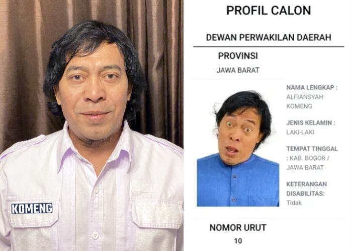 Komedian Komeng Maju Jadi DPD RI Dengan Foto Nyentrik di Surat Suara
