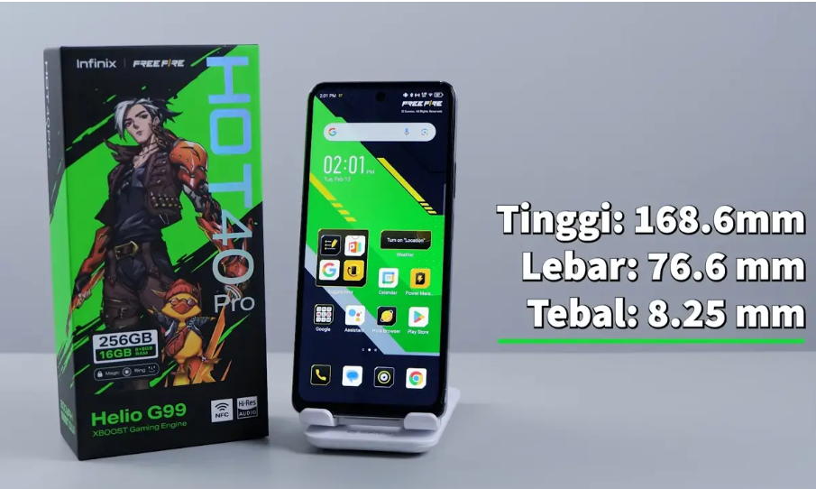 Infinix Hot 40 Pro. (Foto: jagatreview)