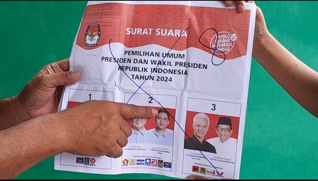 Ilustrasi Surat Suara Tidak Sah