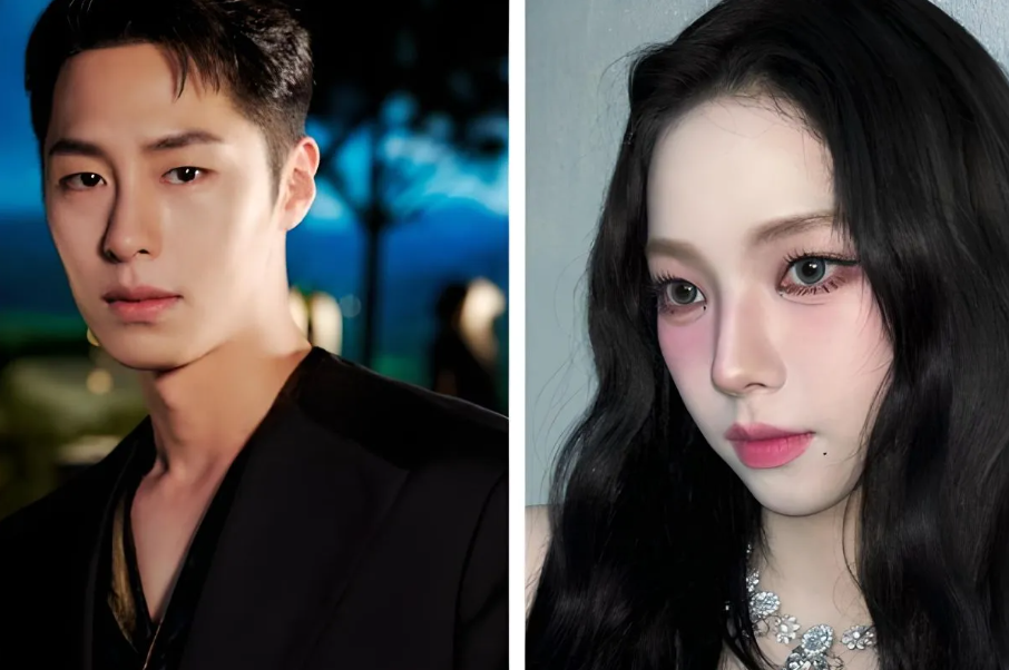 Aktor asal Korea Selatan Lee Jae-wook dan Karina aespa. (Foto ANTARA)
