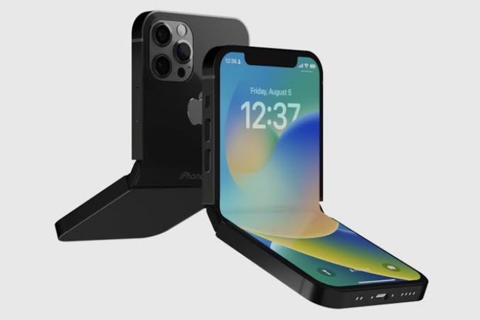 Ilustrasi: Render konsep iPhone lipat. (Digital Trends)