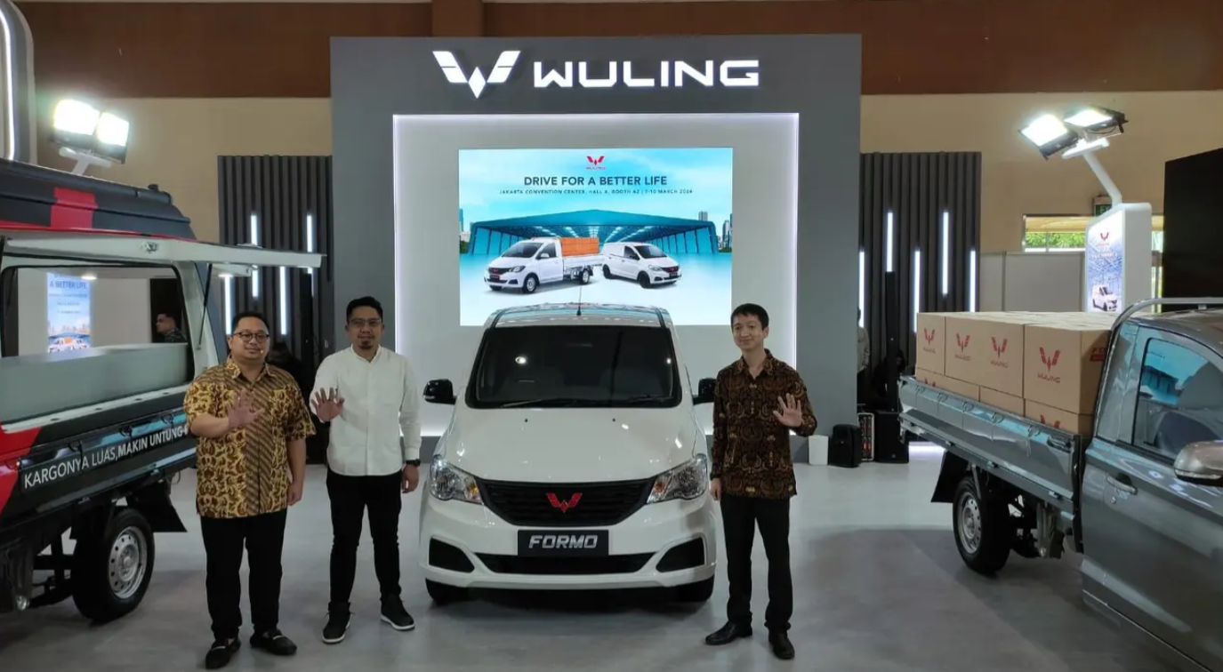 Wuling Motors tampil perdana di gelaran GAIKINDO Indonesia International Commercial Vehicle Expo. (Liputan6.com)