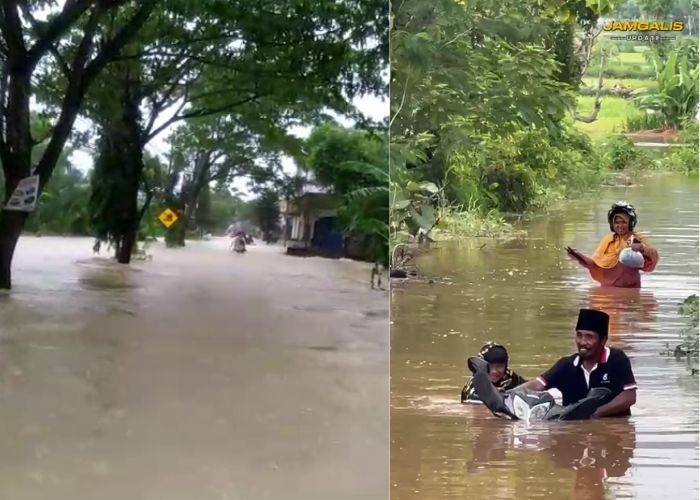 Ilustrasi Banjir Melanda, Puluhan Rumah Warga Terendam, Akses Bangkalan-Sampang Lumpuh