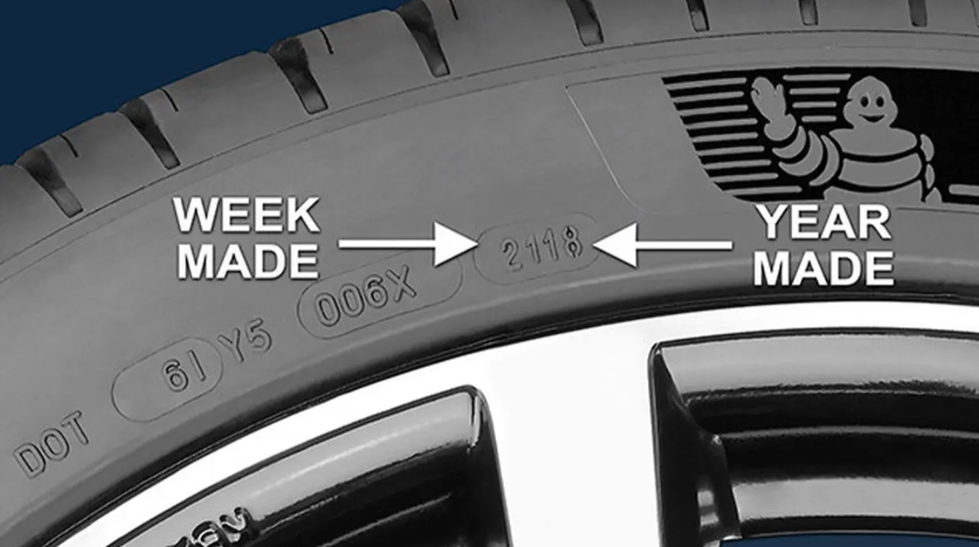 Kode DOT tahun produksi ban. (tyrebuyer)
