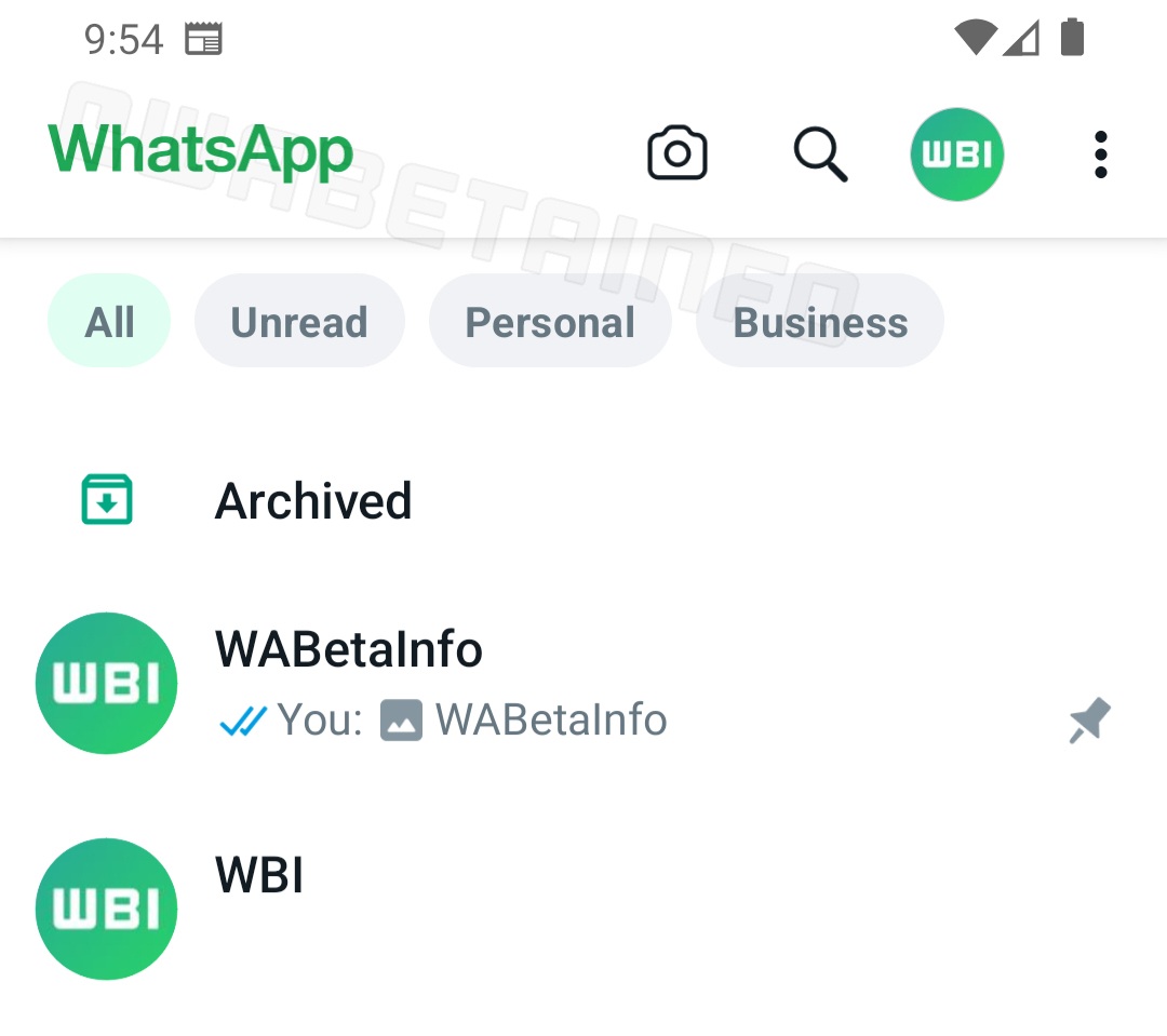 Tampilan baru WhatsApp Android. (WABetaInfo)