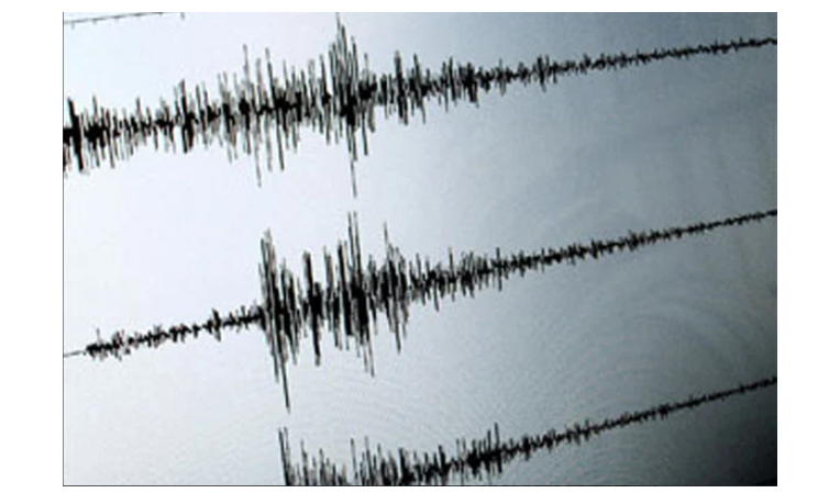 Grafik hasil pencatatan seismometerseismograf, alat pencatat besaran gempa bumi.Reuters