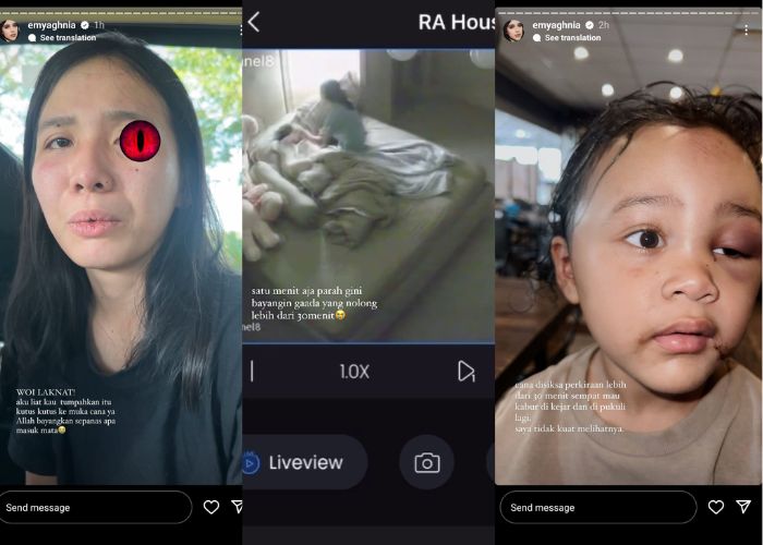 Tangkapan Layar Story IG Selebgram Emy Aghnia yang Anaknya Dianiaya Susternya.