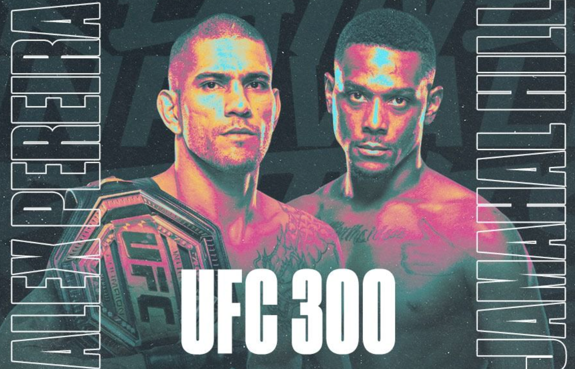 Duel Alex Pereira versus Jamahal Hill akan menjadi partai utama dalam UFC 300 di T-Mobile Arena, Paradise, Nevada, Amerika