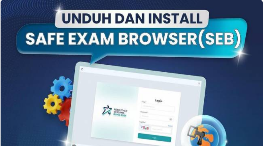 Cara unduh Safe Exam Browser untuk tes online Rekrutmen Bersama BUMN 2024 (Sumber: Instagram/@fhcibumn)