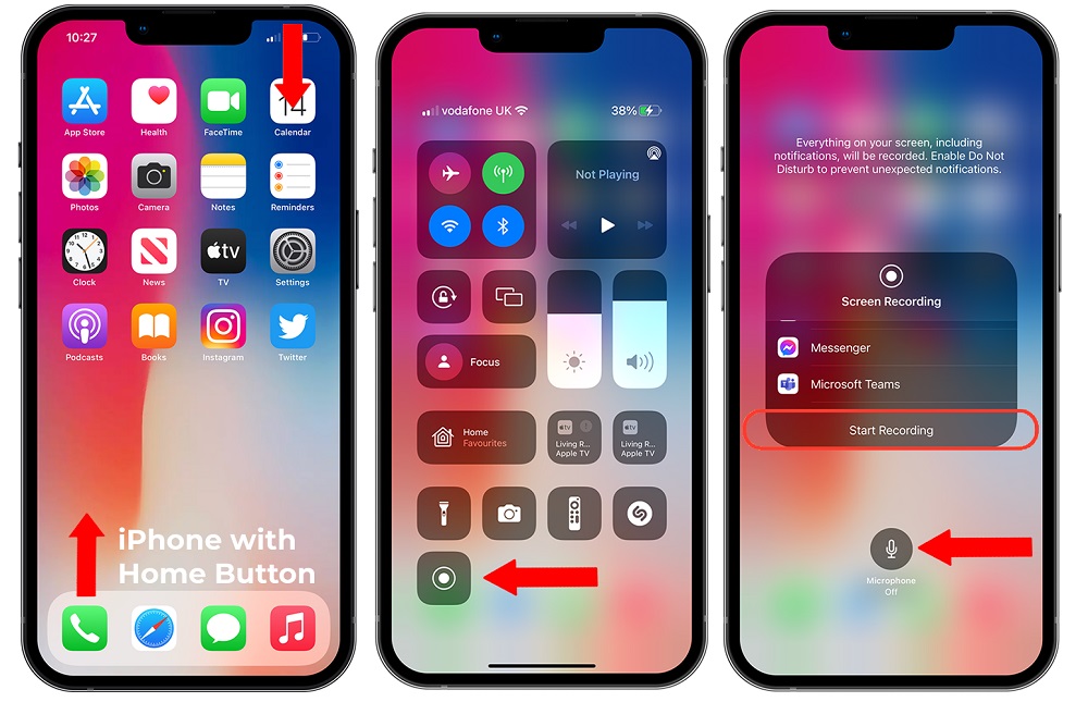 Ilustrasi: Mengambil screen record di iPhone. (Notta)