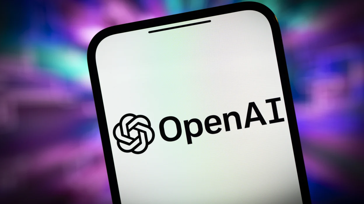 OpenAI di iPhone . /Sumber Foto: Jaap Arriens/NurPhoto via Getty Images
