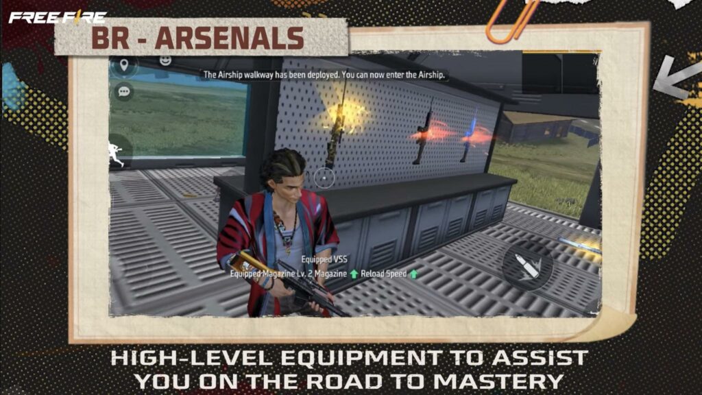 lokasi arsenal Free Fire. (garena)