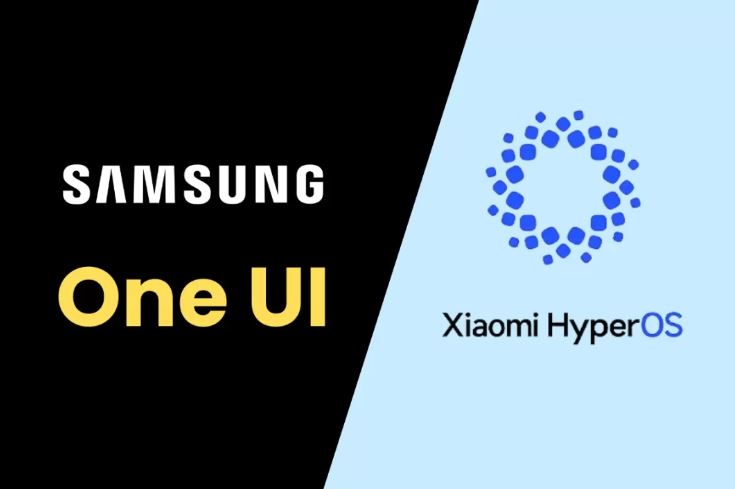 Ilustrasi: One UI vs HyperOS. (Gizmochina)