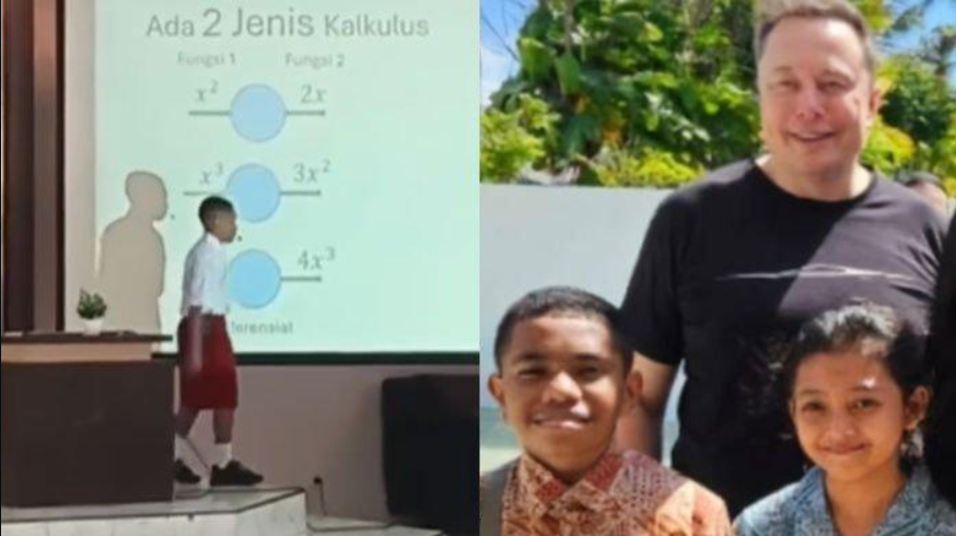 Bocah SD asal Papua jadi dosen cilik ajari matematika kalkulus bikin Elon Musk kagum