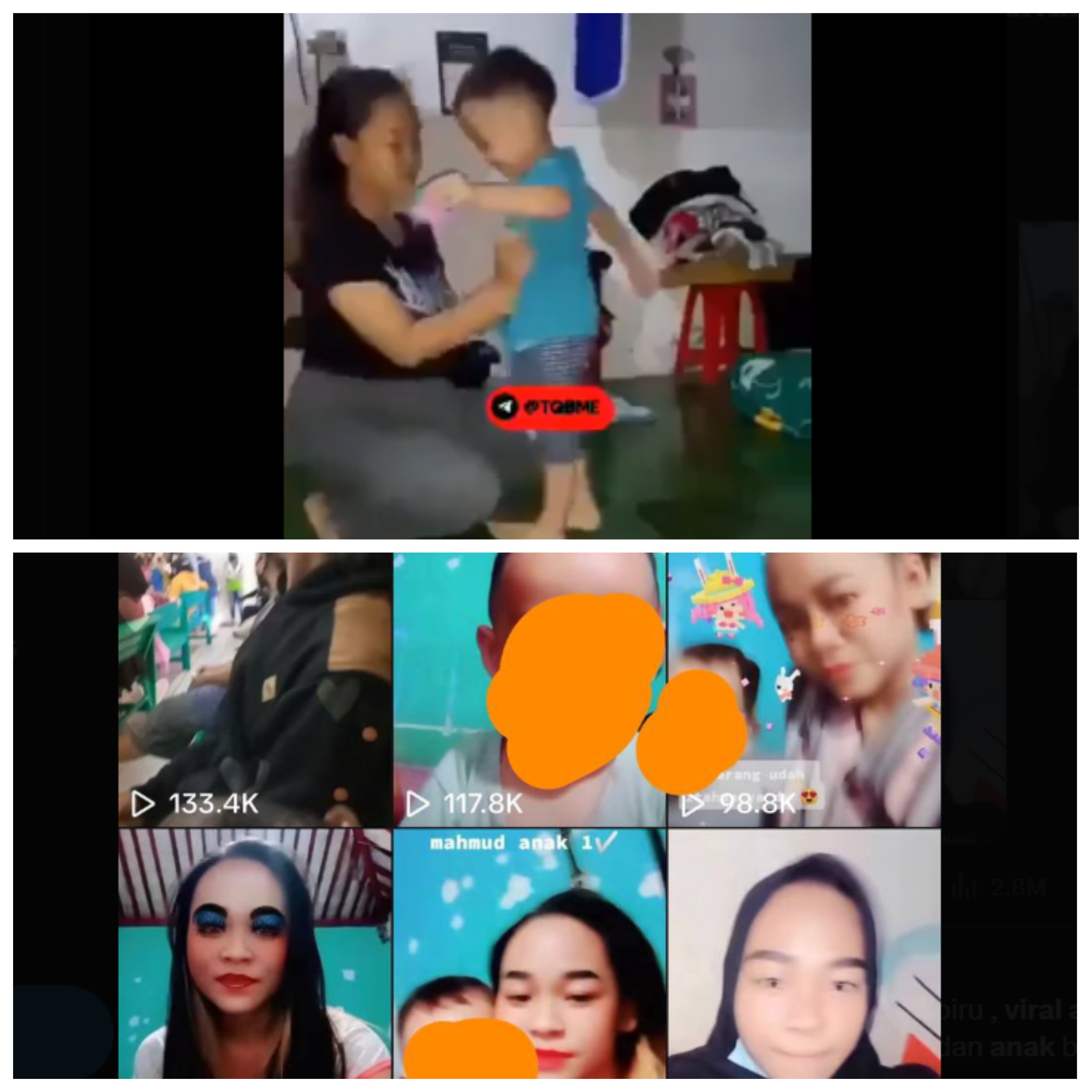 Miris! Video Ibu yang Tampak Melakukan Pelecehan dengan Anak Baju Biru Viral