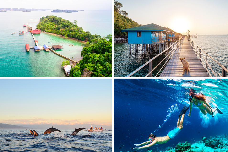 Pulau Labun, liburan di pantai sambil snorkeling dan bertemu lumba-lumba (Akut Wibowo &ndash; Shutterstock) (Wan Kum Seong &ndash; Shutterstock) (Peacefoo &ndash; Shutterstock) (Dudarev &ndash; Shutterstock)
