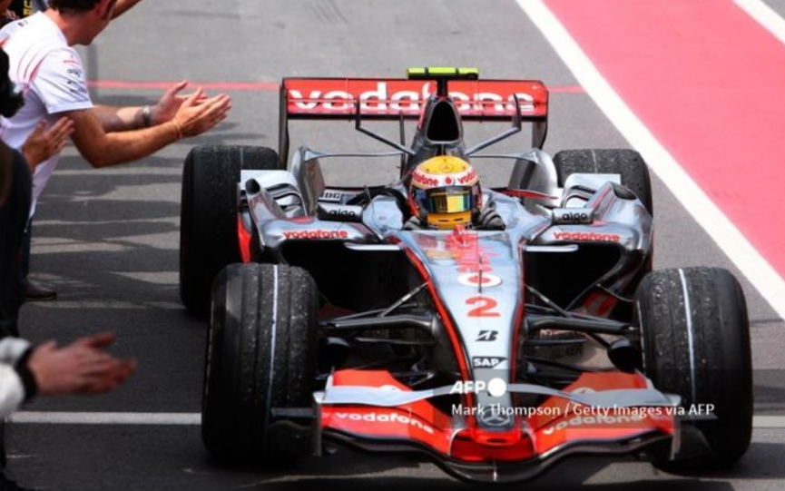 Lewis Hamilton meraih kemenangan pertamanya di Formula 1 pada GP Kanada 2007, 10 Juni 2007.