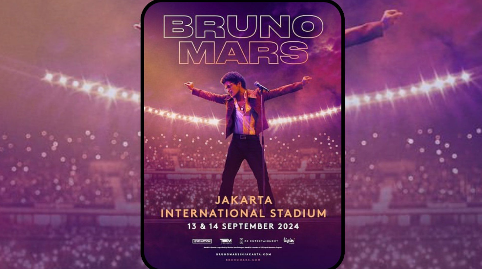 Tangkapan layar Flayer konser Bruno Mars di akun instagram @pkentertaiment.id