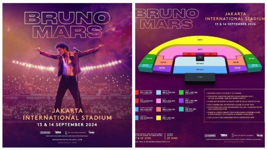 Langkah Mudah Pesan Tiket Konser Bruno Mars 2024 via Livin