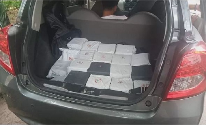 Direktorat Reserse Narkoba Polda Metro Jaya mengungkap kasus peredaran barkoba jenis sabu seberat 45 kilogram. (Istimewa)