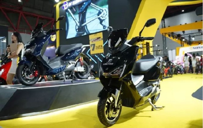United E-Motor di PRJ gandeng 4 perusahaan pembiayaan berikan kemudahan masyarakat untuk dapatkan sepedamotor listruk. (Dony)