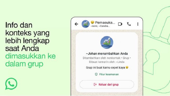 Ilustrasi: Fitur baru WhatsApp untuk grup. (Istimewa).
